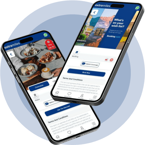 ExtraMiles rewards app - miles, tiers and partner deals
